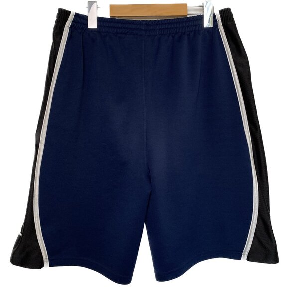 Vintage 90s Maple Leafs Nike Team NHL Shorts Men Small Blue Black Toronto Logo - Picture 2 of 16